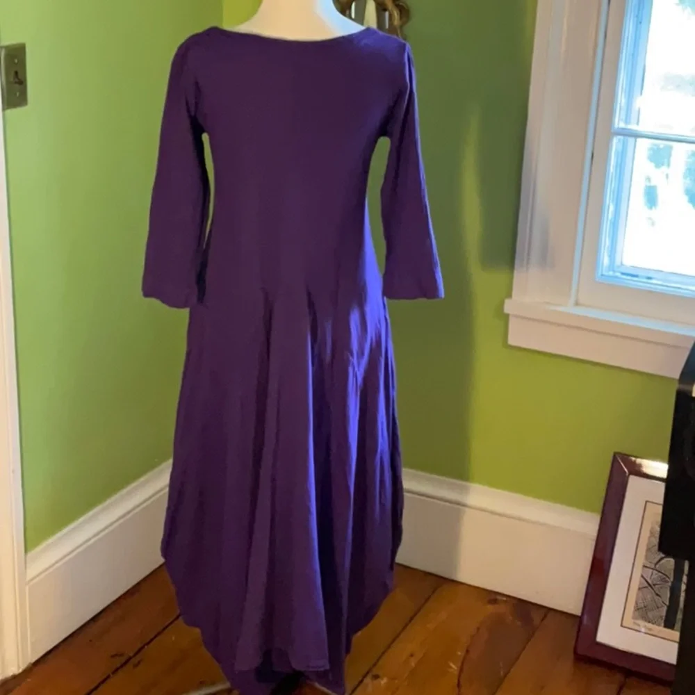 Oh, my Gauze! purple tulip hem dress - Picture 4 of 6